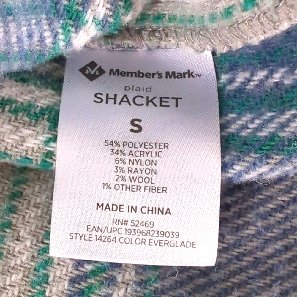 Members Mark Shacket Size S Small - Picture 3 of 4